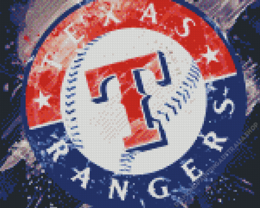 Texas Rangers Baseball Logo Diamond Painting