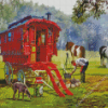 The Gypsy Caravan Art Diamond Painting