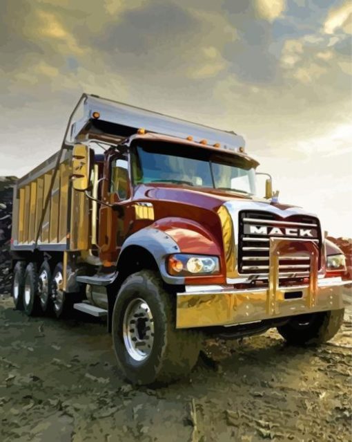 The Mack Truck Diamond Painting