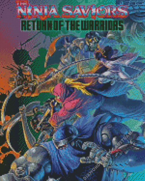 The Ninja Saviors Return Of The Warriors Diamond Painting