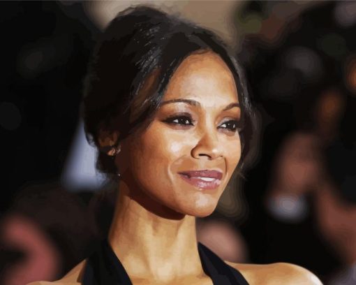 The Beautiful Zoe Saldana Diamond Painting