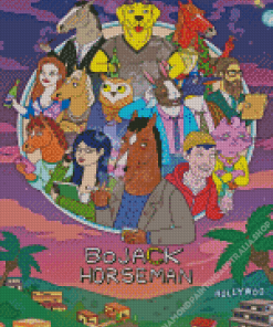 The Bojack Horseman Poster Diamond Painting