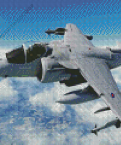 The Harrier Plane Diamond Painting