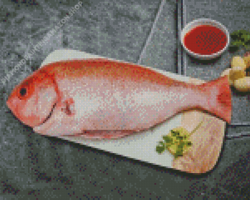 The Red Snapper Fish Diamond Painting