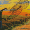 Throwing Net Fishing Diamond Painting