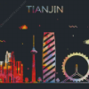 Tianjin Colorful Poster Diamond Painting