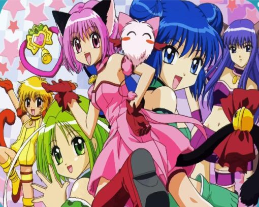 Tokyo Mew Mew Characters Diamond Painting