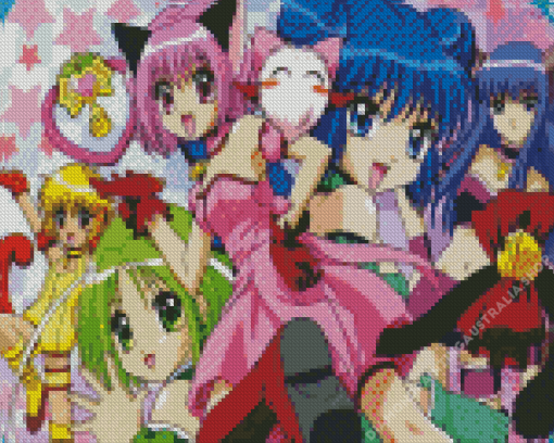 Tokyo Mew Mew Characters Diamond Painting