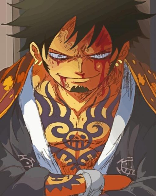 Trafalgar D Water Law One Piece Diamond Painting