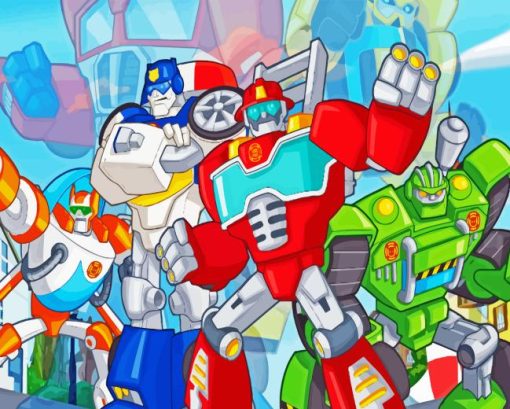 Transformers Rescue Bots Robots Diamond Painting