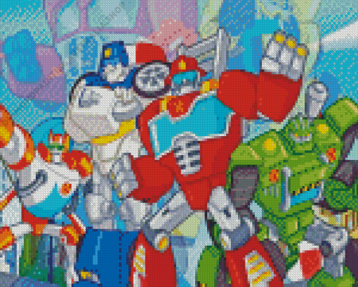 Transformers Rescue Bots Robots Diamond Painting