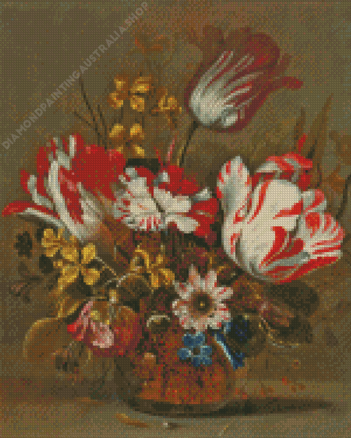 Tulips by Hans Bollongier Diamond Painting