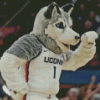 UConn Huskies Maskot Diamond Painting