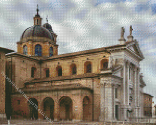 Urbino Dome Cathedral Italy Diamond Painting