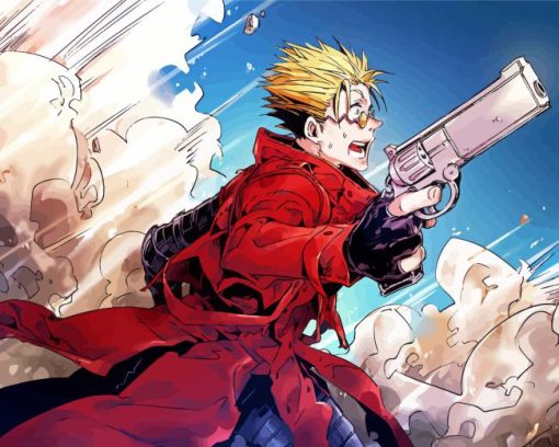 Vash The Stampede Anime Character Diamond Painting