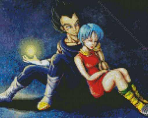 Vegeta And Bulma Diamond Painting