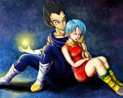 Vegeta And Bulma Diamond Painting