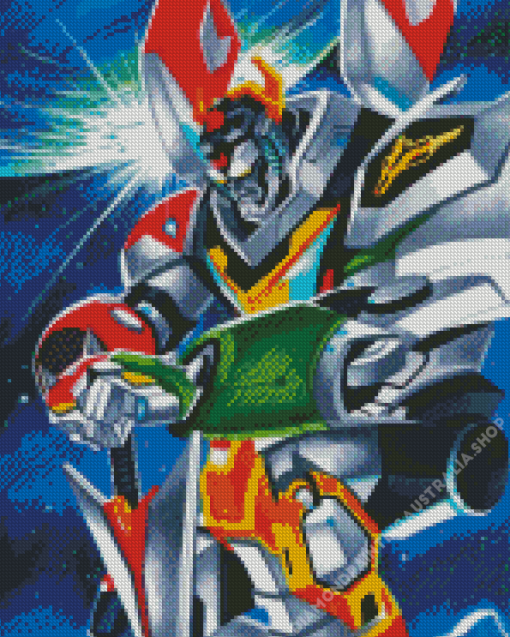 Voltron Robot Art Diamond Painting