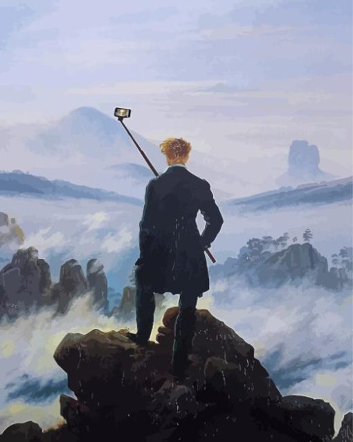 Wanderer above the Sea of Fog Diamond Painting