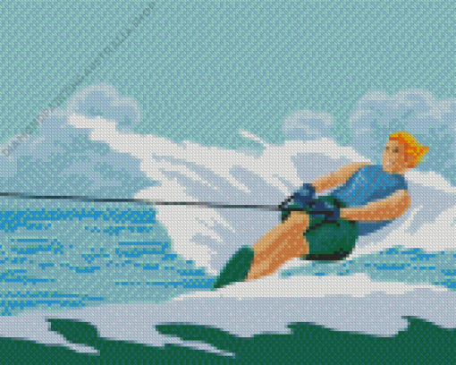 Water Ski Diamond Painting