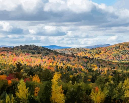 White Mountains Diamond Painting