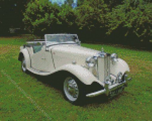 White MG 1952 Diamond Painting