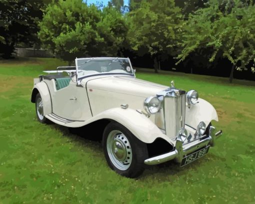 White MG 1952 Diamond Painting