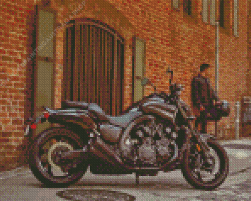 Yamaha VMAX Motorcycle Engine Diamond Painting