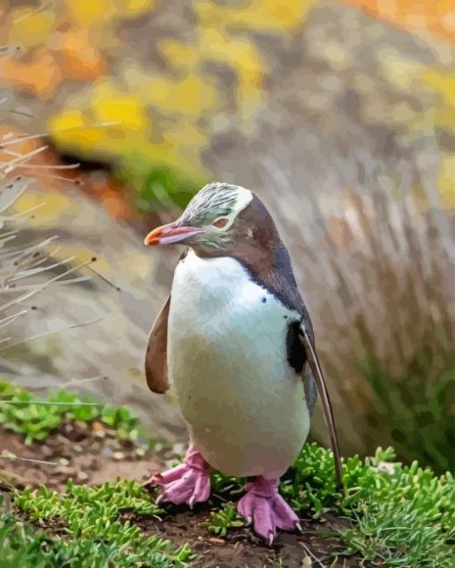 Yellow Eyed Penguin Diamond Painting