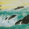 Yokoyama Taikan Flowing Water Diamond Painting