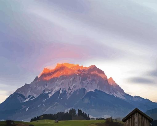 Zugspitze Mountain Diamond Painting