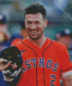 Alex Bregman Baseball Player Diamond Painting