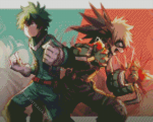 Bakugo And Deku Diamond Painting