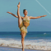 Ballet Dancer On The Beach Diamond Painting