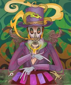 Baron Samedi With Cards Diamond Painting