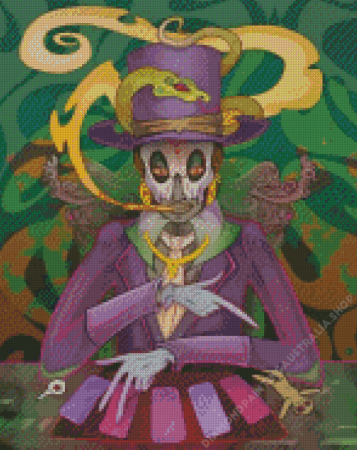 Baron Samedi With Cards Diamond Painting