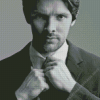 Black And White Colin Morgan Diamond Painting