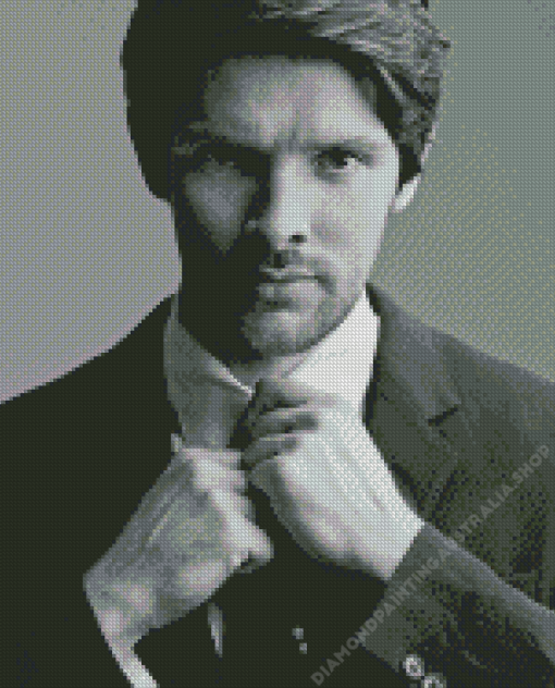 Black And White Colin Morgan Diamond Painting