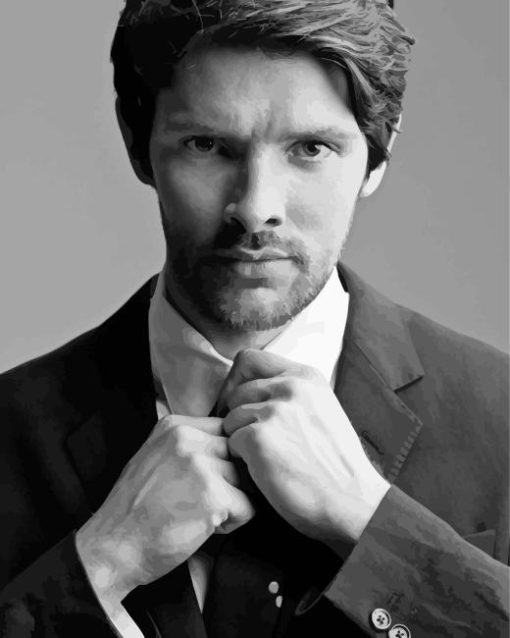 Black And White Colin Morgan Diamond Painting