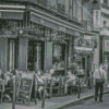 Black And White Paris Cafe Scene Diamond Painting