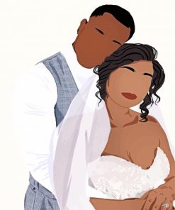 Black Couple Diamond Painting