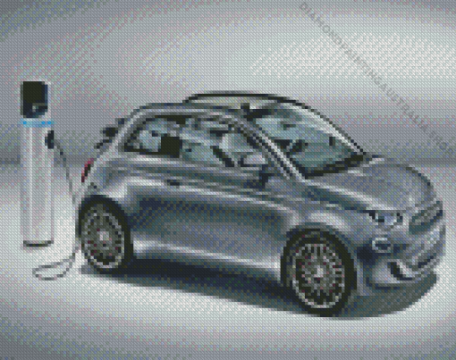 Black Fiat Diamond Painting