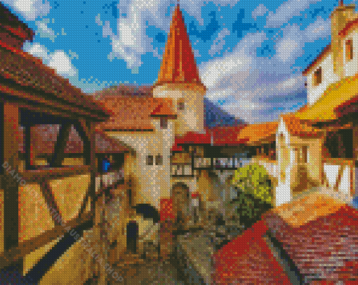 Brasov Bran Castle Diamond Painting