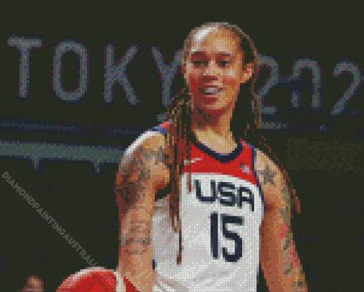 Brittney Griner Diamond Painting