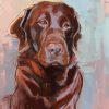 Brown Labrador Retriever Art Diamond Painting