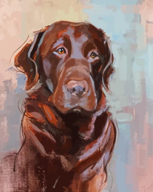 Brown Labrador Retriever Art Diamond Painting