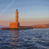 Chania Lighthouse Diamond Painting