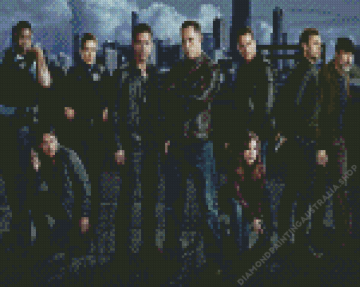 Chicago PD Serie Characters Diamond Painting