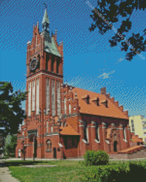 Church Of The Holy Family Kaliningrad Diamond Painting