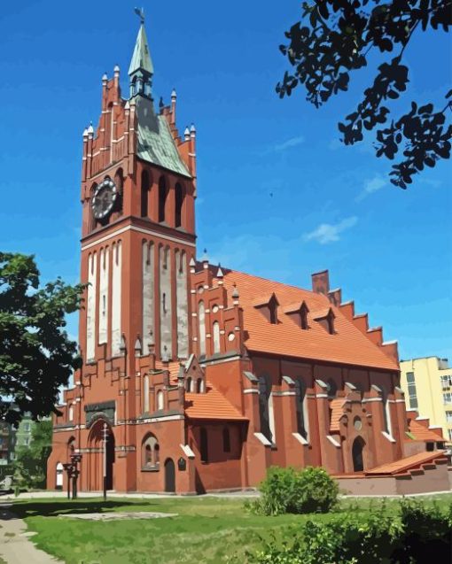 Church Of The Holy Family Kaliningrad Diamond Painting